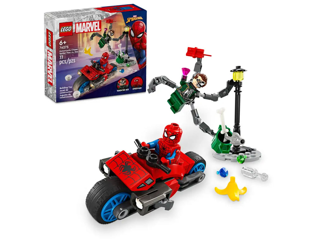 LEGO NEW Motorcycle Chase: Spider-Man vs. Doc Ock | 76275 - OGEL BRICKS